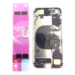 Backcover Akkudeckel mit Kleinteile für iPhone SE 2020 in Weiss