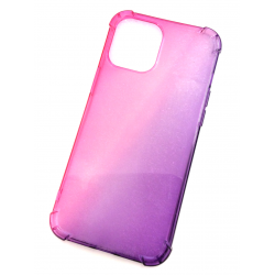 Anti-Shock Silikon Hülle mit Farbverlauf Pink / Violett für iPhone 12 Mini