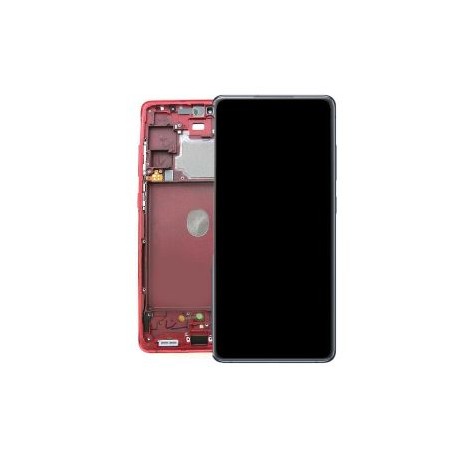 LCD Display mit Touch und Rahmen für G780F, G781B Samsung Galaxy S20 FE - red - GH82-24220E
