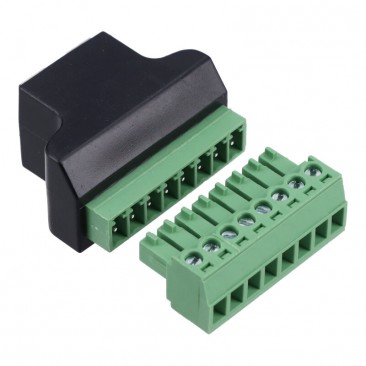 RJ45 ( Female ) to 8 Pin Network Solder-Free Plug