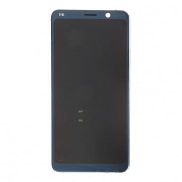 Display mit Rahmen und Fingerprint für Nokia 9 Pureview in Blau