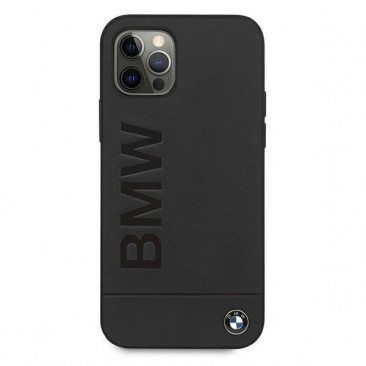 Etui Hülle BMW BMHCP12MSLLBK iPhone 12 Pro / iPhone 12 schwarz / schwarz Hardcase Signature Logo Impressum