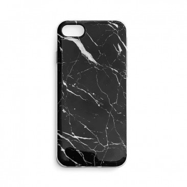 Etui Wozinsky Marble TPU Cover Gel schwarz Marmor für Samsung Galaxy S21 5G