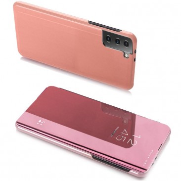 Etui Clear View Case Cover für Samsung Galaxy S21+ 5G (S21 Plus 5G) rosa
