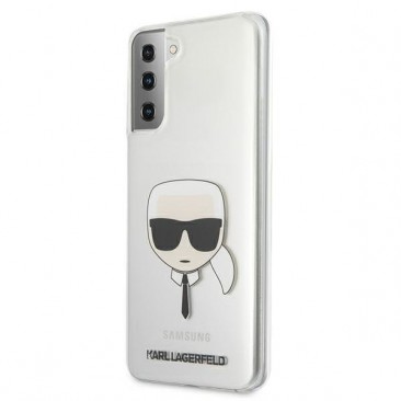 Etui Karl Lagerfeld KLHCS21MKTR Samsung S21+ Transparent Karl`s Head