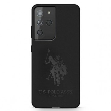 Etui US Polo USHCS21LSLHRTBK Samsung S21 Ultra schwarz Silicone On Tone
