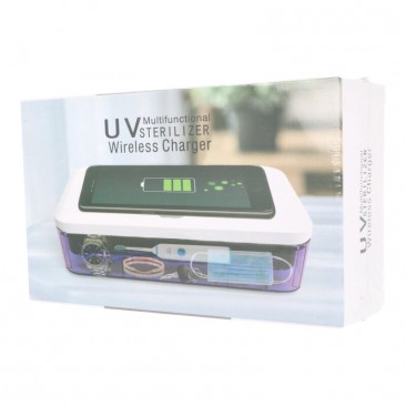 Multifunktionale UV Sterilizer mit Intrigierter Wireless Charger ideal für Reisen