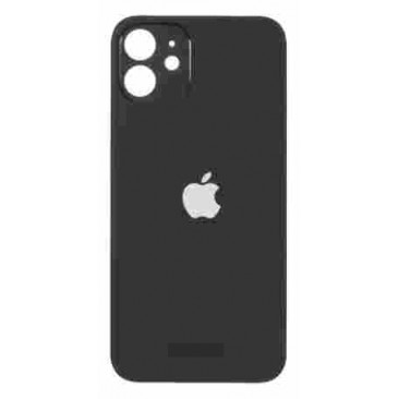 Backglas mit Grossen Loch für iPhone 12 Mini in Schwarz