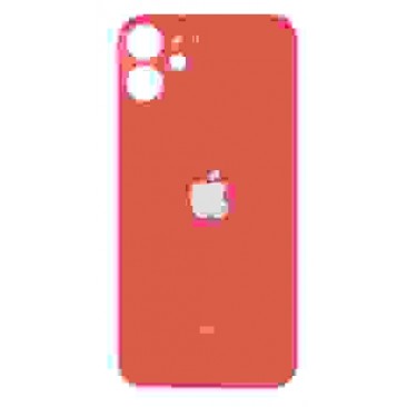 Backglas mit Grossen Loch für iPhone 12 Mini in Rot