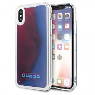 Guess GUHCPXGLCRE Hardcase California Glow in the Dark für iPhone X/XS in Rot