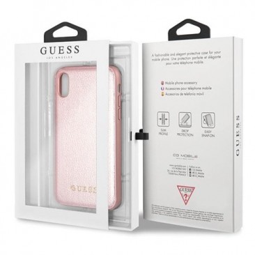 Guess GUHCPXIGLRG Hardcase für iPhone X/XS in Rose Gold