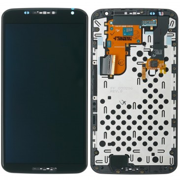 Nexus 6 Motorola  Display LCD Touchscreen Glas Rahmen schwarz