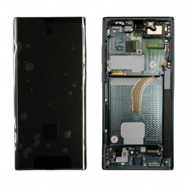 LCD + Touch + Frame für S908B Samsung Galaxy S22 Ultra 5G GH82-27488A phantom black