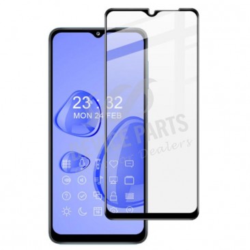 Full Cover Transparent Tempered Panzerglas mit Schwarzer Rand für Samsung Galaxy A32 5G