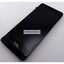 LCD Display mit Frame / Bracket in Schwarz für HTC One mini