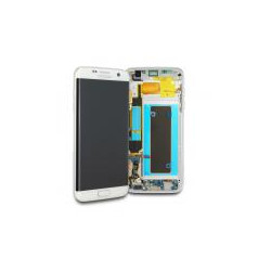 OEM Display mit Rahmen für Samsung Galaxy S7 Edge in Weiss