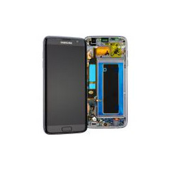 OEM Display mit Rahmen für Samsung Galaxy S7 Edge in Schwarz