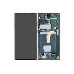 LCD + Touch + Frame für S908B Samsung Galaxy S22 Ultra - Grün GH82-27489D GH82-27488D