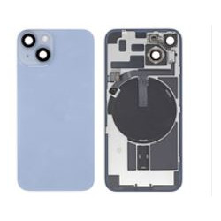 Backcover  mit komplett  Kameralinse  wireless flex für iPhone 14 - Blau