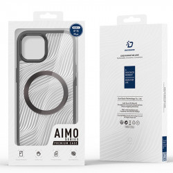 DUX DUCIS Aimo Mag Series Matte Anti-drop TPU+PC Case für iPhone 15 Plus Schwarz