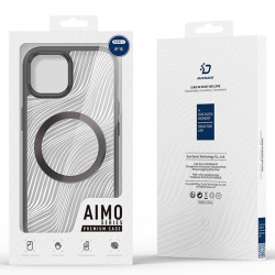 DUX DUCIS Aimo Mag Series Matte Anti-drop TPU+PC Case für iPhone 15 Schwarz
