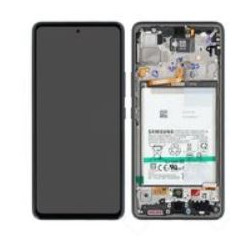 GH82-28026A LCD + Touch + Frame + Battery für A536B Samsung Galaxy A53 5G - schwarz