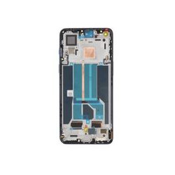 Lcd Touch mit Rahmen für OnePlus Nord 2T 5G  CPH2399 -Schwarz