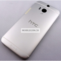 Rahmen / Hintere Abdeckung in Silber / Weiss für HTC One M8
