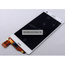 OEM LCD Display in Weiss ohne Rahmen für Sony Xperia Z3 Compact
