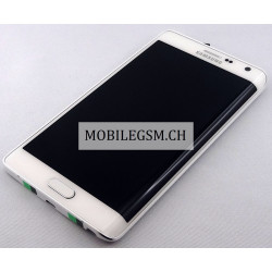 GH97-16636B Original LCD Display mit Rahmen in Weiss für Samsung Galaxy Note Edge SM-N915FY
