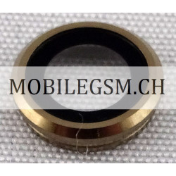 Kamera Glas mit Metal Ring im Gold für iPhone 6/6S