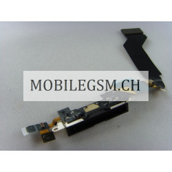 iPhone 4S System Connector, Lade-Anschluss Flex Kabel schwarz