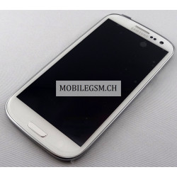 GH97-15472B Original LCD Display mit Rahmen in Weiss für Samsung Galaxy S3 Neo GT-I9300i/I9301