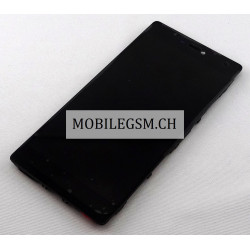 Display in Schwarz mit Bracket und Elektronik für Huawei P8