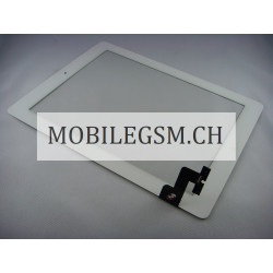 Touchscreen iPad2 Glas iPad 2 Digitizer mit Kleber  Weiss