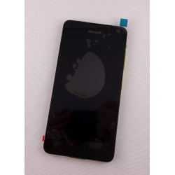 Komplett Front+LCD+Touchscreen Schwarz/Silber Lumia 650 00814H5