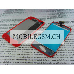 Lcd Display iPhone 4 Full Set mit Backcover  rot 