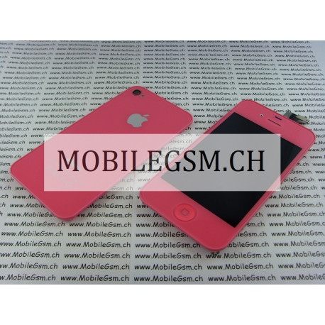 Lcd Display iPhone 4 Full Set mit Backcover  pink