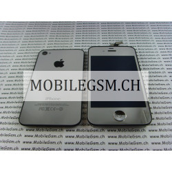Lcd Display iPhone 4 Full Set mit Backcover  Silber