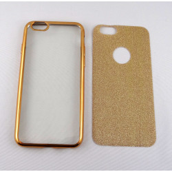 2-in-1 Silikonhülle in Gold für iPhone 6/6S