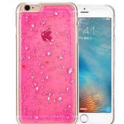 Glänzend Silikonhülle in Pink für iPhone 7