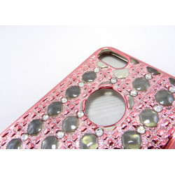 Silikonhülle in Rosa Gold mit Diamanten für iPhone 6/6S