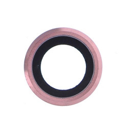Kamera Glas mit Metal Ring im Rosa Gold für iPhone 6S