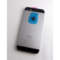 Gehäuse Backcover in Schwarz/Grau mit Elektronik für iPhone SE