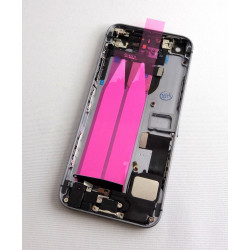 Gehäuse Backcover in Schwarz/Grau mit Elektronik für iPhone SE