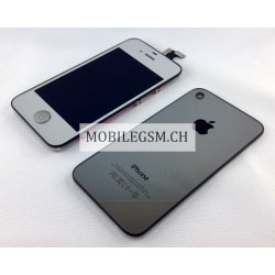 Lcd Display iPhone 4S Full Set mit Backcover  Silber 
