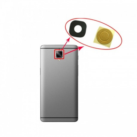 OEM Kamera-Glas Schwarz, Kamera-Linse für OnePlus 3