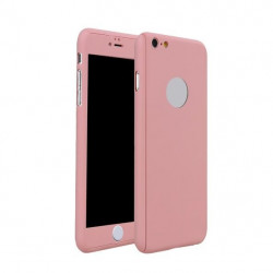 Schutzhülle mit Panzerglas für iPhone 7 in Pink