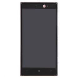 OEM LCD Display mit Rahmen in Schwarz für Nokia Lumia 830