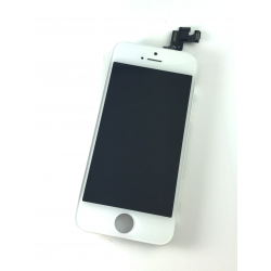 LCD DIsplay mit Hörer, Front Kamera und Sensor vormontiert für Apple iPhone SE WEISS